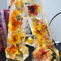 Letter Flower Transparent Flowers Resin Night Light Ornaments